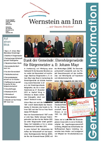 Vorschaubild - Gemeindeinformationsblatt 2/2015