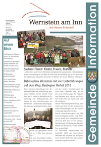 Vorschaubild - Gemeindeinformationsblatt 2/2014